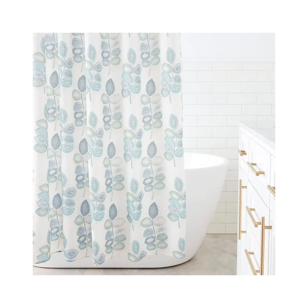 CROSCILL Mosaic Leaves Spa Cream & Blue Colors 70